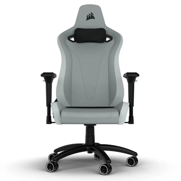 Ghế game Corsair TC200 Plush Leatherette Light Grey White