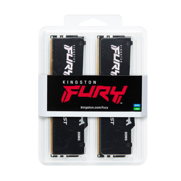 Ram desktop Kingston Fury Beast RGB 16GB (2x8GB) DDR5 bus 5200 Mhz (KF552C40BBAK2-16)