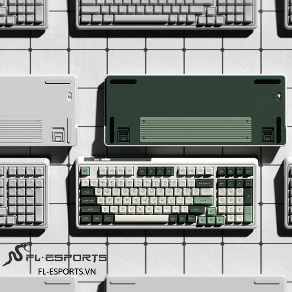 Bàn phím cơ FL-Esports CMK98SAM 3 Mode Wireless Tropical Forest Kailh Box Red switch