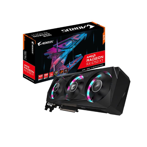 Cạc màn hình Gigabyte RX 6750 XT Aorus Elite 12GB GDDR6