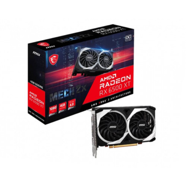 Cạc màn hình MSI Radeon RX 6500 XT MECH 2X 4G OC