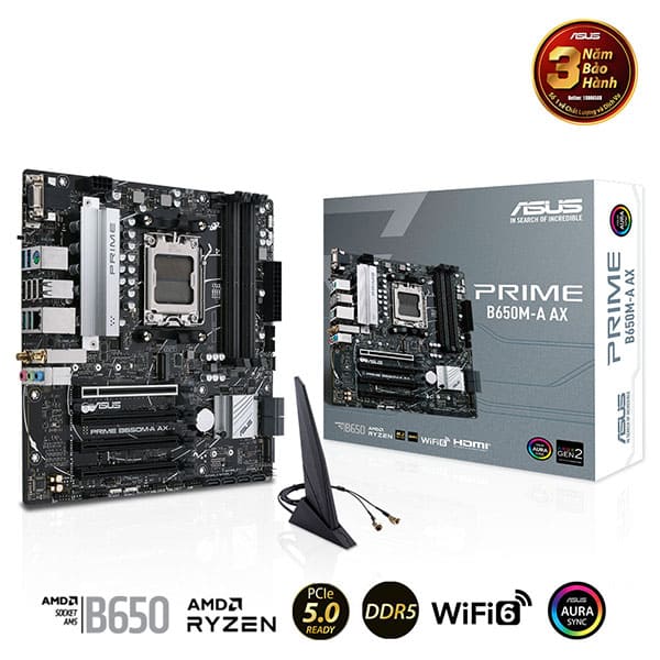 Bo mạch chủ Asus PRIME B650M-A AX