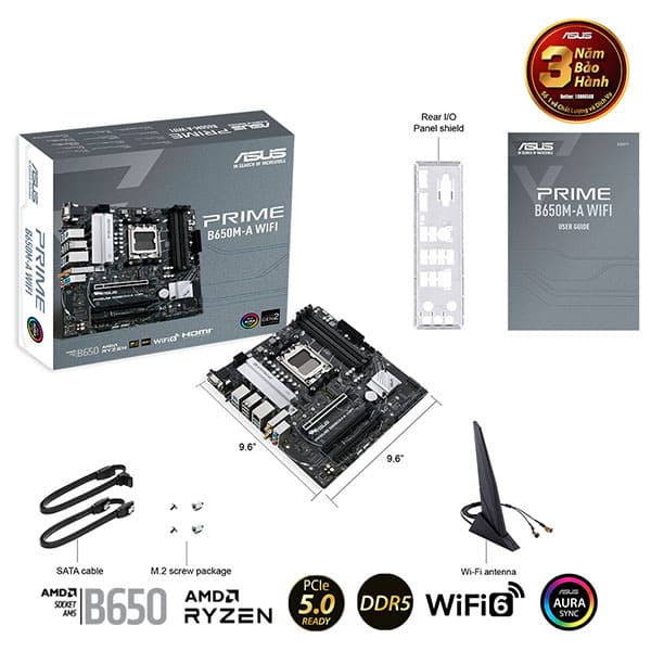 Bo mạch chủ Asus PRIME B650M-A WIFI-CSM DDR5