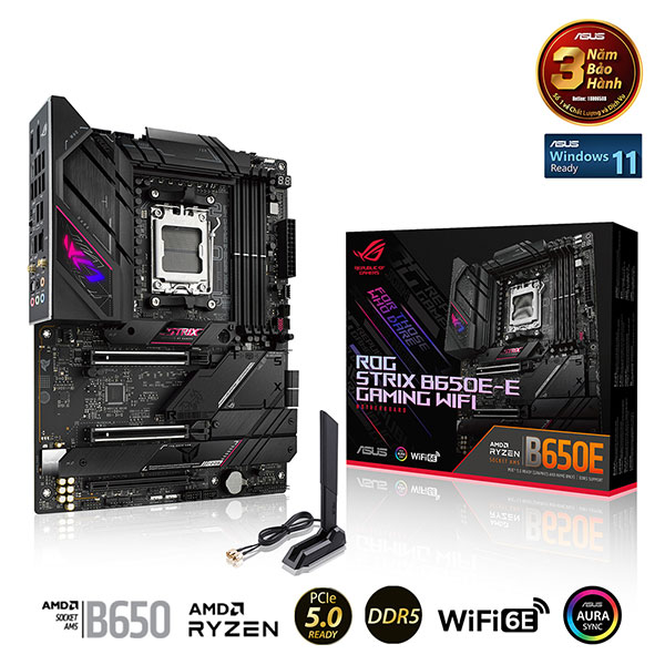 Mainboard Asus ROG Strix B650E-E GAMING WIFI (AMD B650/ Socket AM5/ ATX/ 4 khe ram/ DDR5/ 2.5 Gigabit LAN)