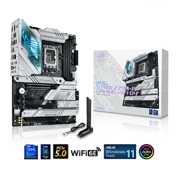 Mainboard Asus ROG Strix Z790-A GAMING WIFI D4 (Intel Z790/ Socket 1700/ ATX/ 4 khe ram/ DDR4/ 2.5 Gigabit LAN)