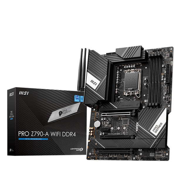Mainboard MSI PRO Z790-A WIFI DDR4 (Intel Z790/ Socket 1700/ ATX/ 4 khe ram/ DDR4/ 2.5 Gigabit LAN)