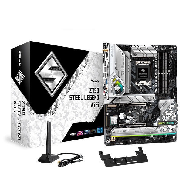 Mainboard Asrock Z790 Steel Legend WiFi (Intel Z790/ Socket 1700/ ATX/ 4 khe ram/ DDR5/ 2.5 Gigabit LAN)
