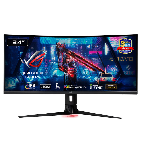 Màn hình gaming Asus ROG Strix XG349C (34Inch/ UWQHD (3440x1440)/ 1ms/ 180Hz/ 400cd/m2/ IPS/ Tích hợp Loa)