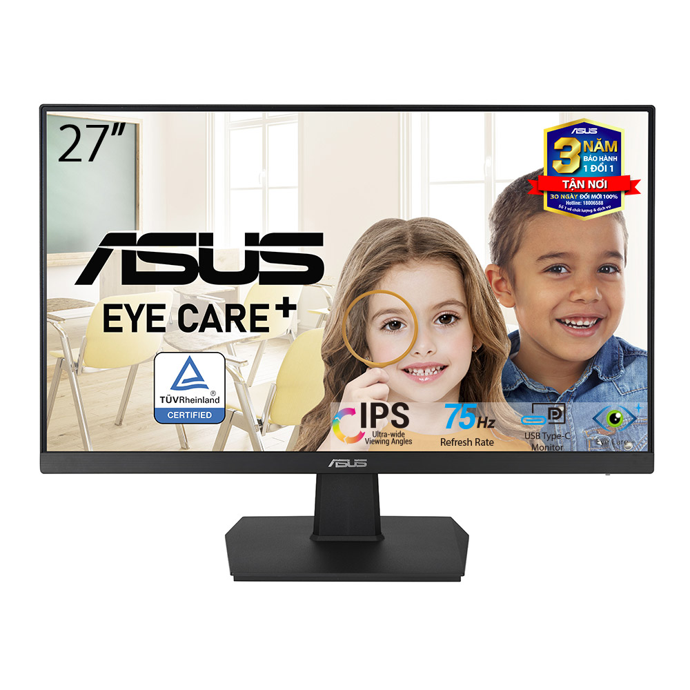 Màn hình Asus VA27ECE (27Inch/ Full HD (1920x1080)/ 5ms/ 75HZ/ 250cd/m2/ IPS/ USB-C)