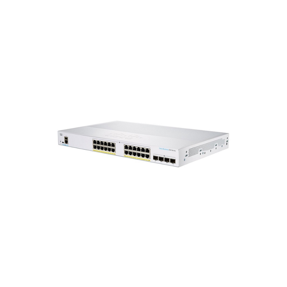 Switch Cisco CBS250-24P-4G-EU (Gigabit 1000Mbps/ 24 Cổng/ 4 SFP/ 24 cổng PoE/ Vỏ kim loại)
