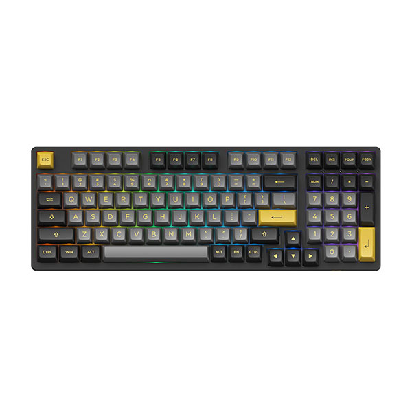 Bàn phím AKKO 3098B Multi-modes Black Gold Akko CS Jelly Purple switch