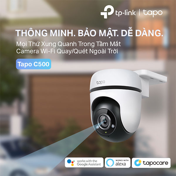 Camera ip wifi ngoài trời TP-Link Tapo C500 (1080P 2MP/ Quay quét)