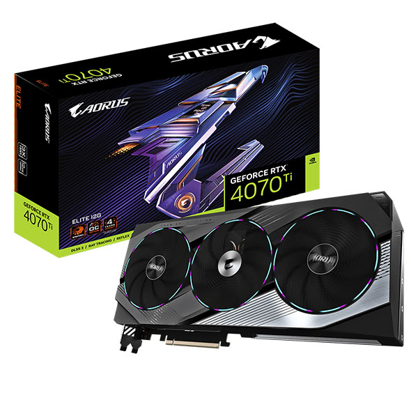 Cạc màn hình Gigabyte AORUS GeForce RTX 4070 Ti ELITE (12GB/ GDDR6X/ 192 bit)