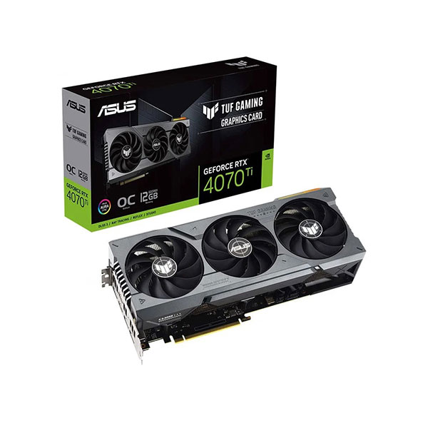 Cạc màn hình Asus TUF Gaming GeForce RTX 4070 Ti OC Edition (12Gb/ GDDR6X/ 256 bit)