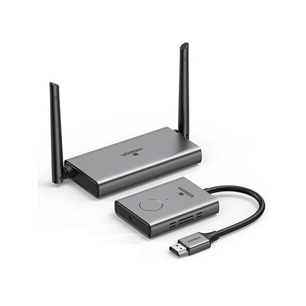 Bộ thu phát không dây trình chiếu từ xa HDMI+VGA không dây 50m Ugreen 50633A hỗ trợ HD1080P (vỏ nhôm)