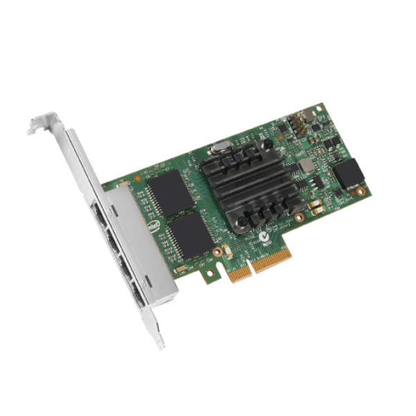 Cạc mạng có dây Intel PCI-E I350-T4 (10/100/1000Mbps/ 4 Cổng RJ45)