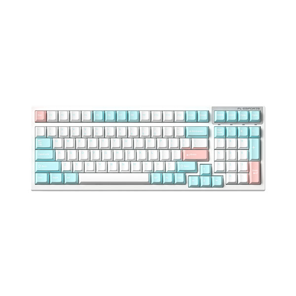 Bàn phím cơ FL-Esports FL100CPM Marshmallow Wireless FLCMMK Ice Blue switch