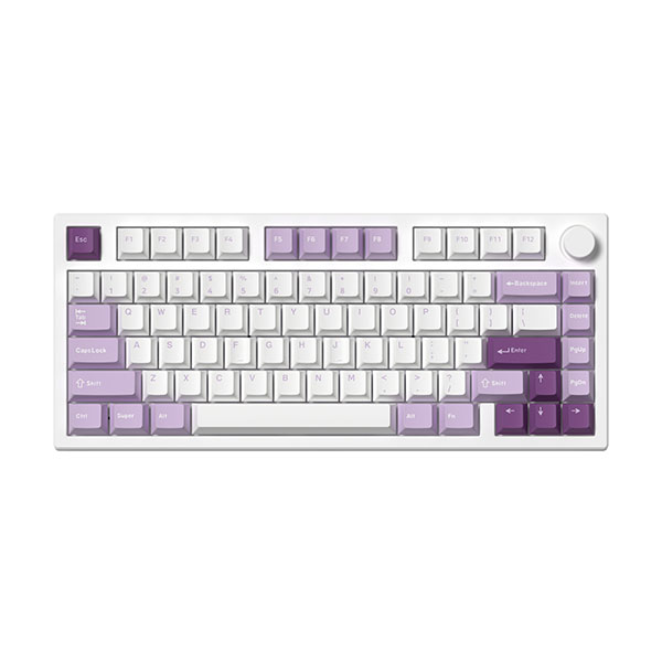 Bàn phím cơ FL-Esports GP75CPM Taro Purple 3 Mode Kailh Box V2 Brown switch