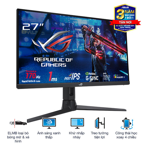 Màn hình gaming Asus ROG Strix XG276Q (27Inch/ Full HD/ 1ms/ 170Hz/ 400cd/m2/ IPS)