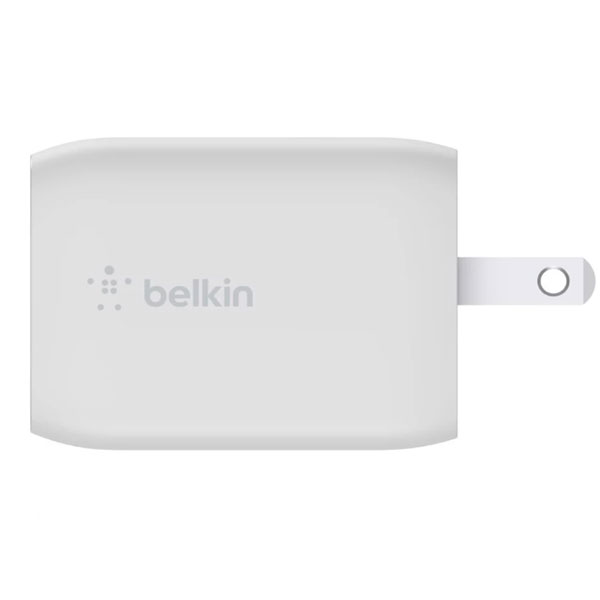 Củ sạc Belkin sạc nhanh 65W 2 cổng USB-C PD 3.0 PPS GaN (Màu trắng)