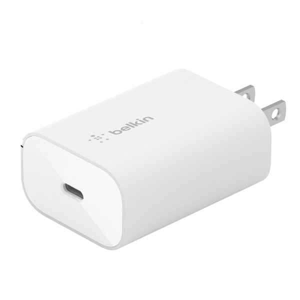 Củ sạc Belkin sạc nhanh 25W chuẩn USB-C PD 3.0 PPS (Màu trắng)
