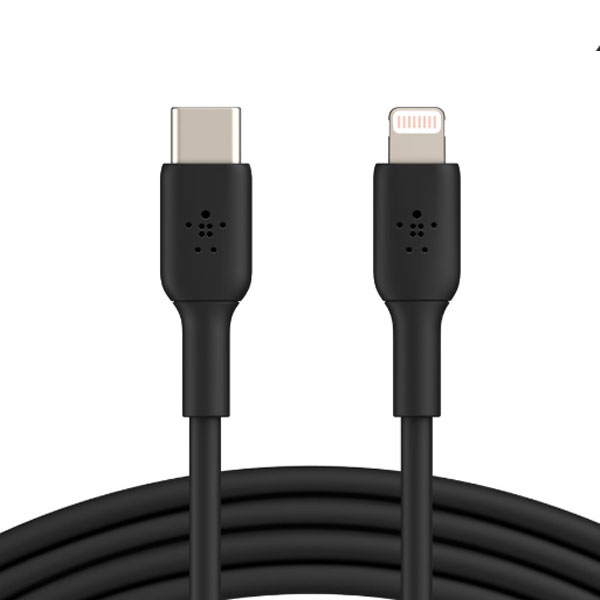 Cáp chuyển Belkin 30W USB Type C sang Lightning 1M (Màu đen)
