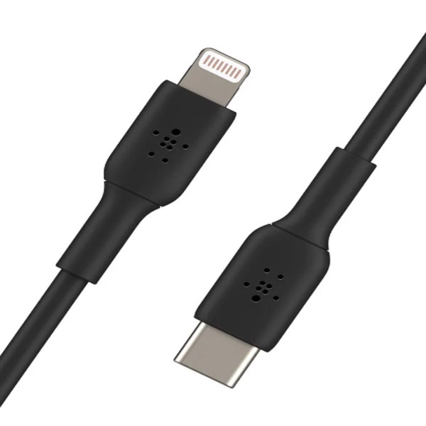 Cáp chuyển Belkin 30W USB Type C sang Lightning 1M (Màu đen)