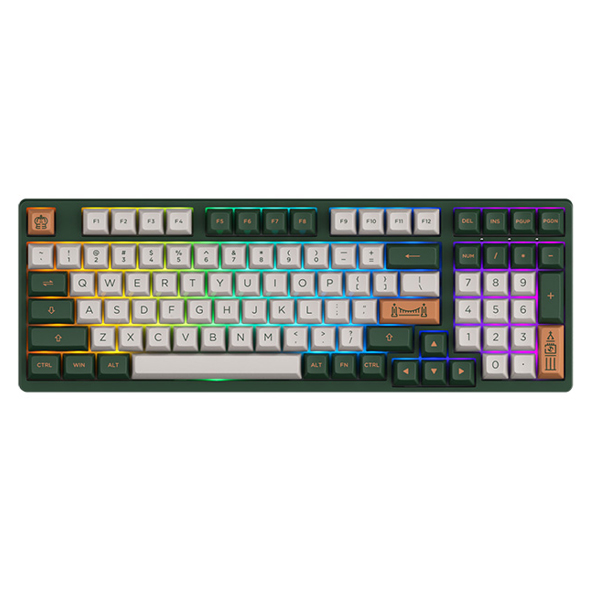 Bàn phím cơ AKKO 3098S World Tour London (Akko CS Jelly Pink switch/ Đen/ LED RGB)