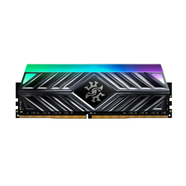 Ram desktop Adata XPG Spectrix D41 RGB Grey (AX4U320016G16A-ST41) 16GB (1x16GB) (DDR4/ 3200 Mhz/ LED RGB/ Tản nhiệt/ Non-ECC)