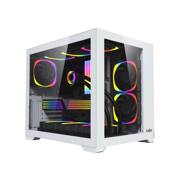 Vỏ máy tính MIK LV12 M – White (Mini Tower/ M-ATX/ Trắng)