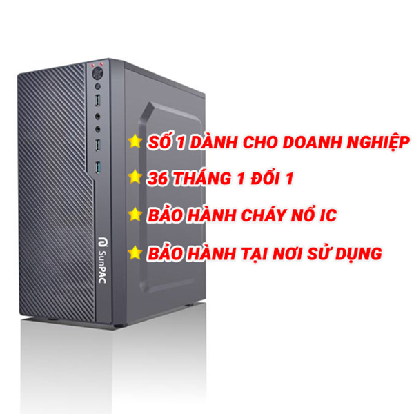 PC Sunpac Gen12 I3121-16S1T (i3 12100/ 16GB/ 1Tb SSD/ NoOS/ 3Y)