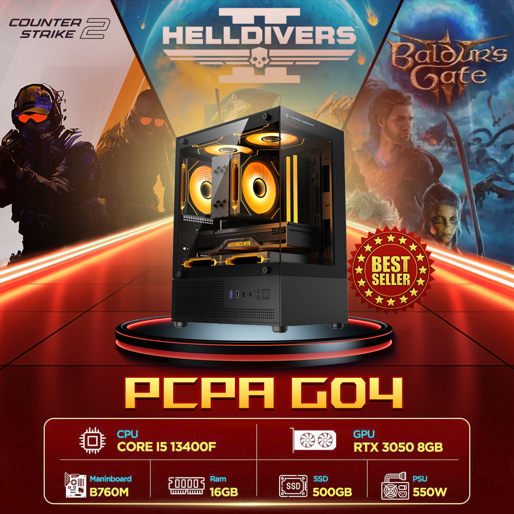 Máy tính PCPA G04 (I5 13400F/16GB/RTX 3050 8Gb/550W)