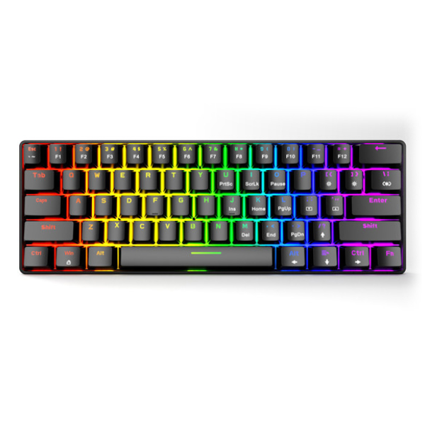 Bàn phím cơ không dây E-Dra EK361W v3 RGB Blue Switch đen