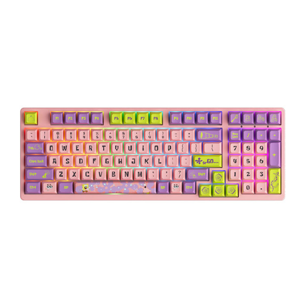 Bàn phím cơ AKKO 3098S Patrick Akko CS Starfish switch (Akko CS Starfish switch/ Pink/ LED RGB)