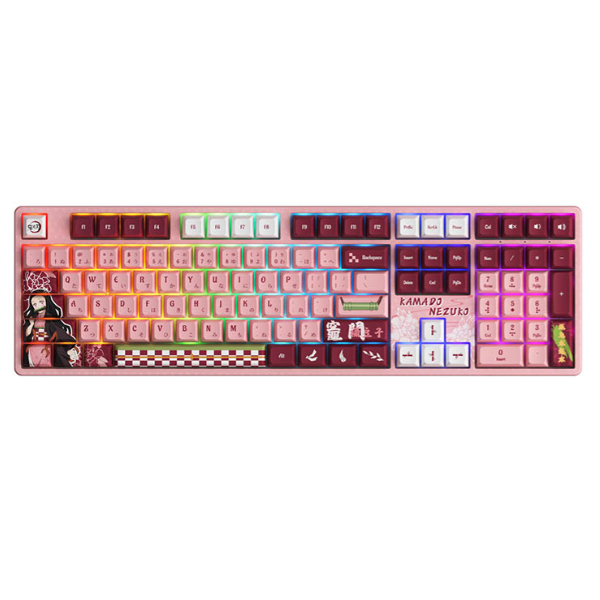 Bàn phím cơ AKKO 5108B Plus Multi-modes Demon Slayer – Kamado Nezuko Akko CS Crystal switch
