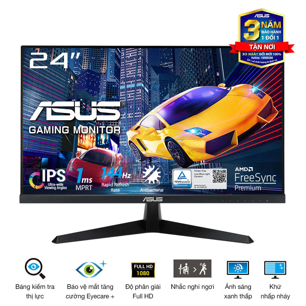 Màn hình gaming Asus VY249HGE (23.8Inch/ Full HD/ 1ms/ 144Hz/ 250cd/m2/ IPS)