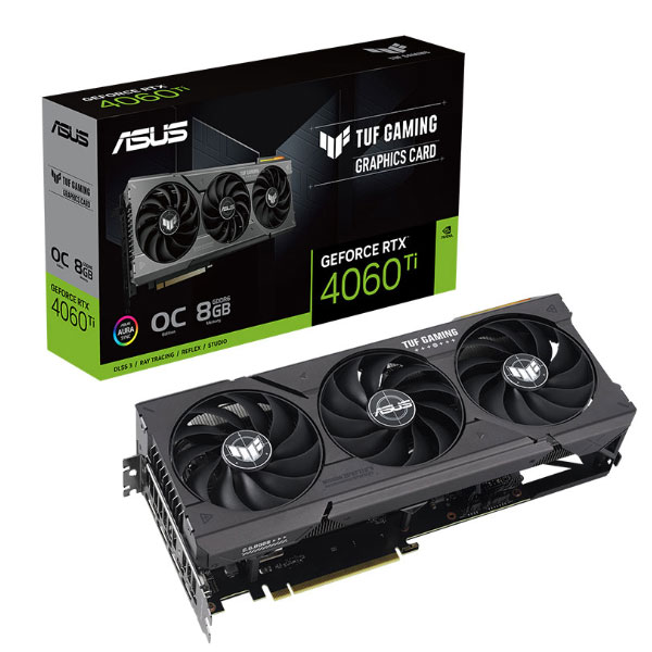 Cạc màn hình Asus TUF Gaming RTX 4060 Ti GDDR6 OC Edition 8GB (GDDR6/ 128 bit)