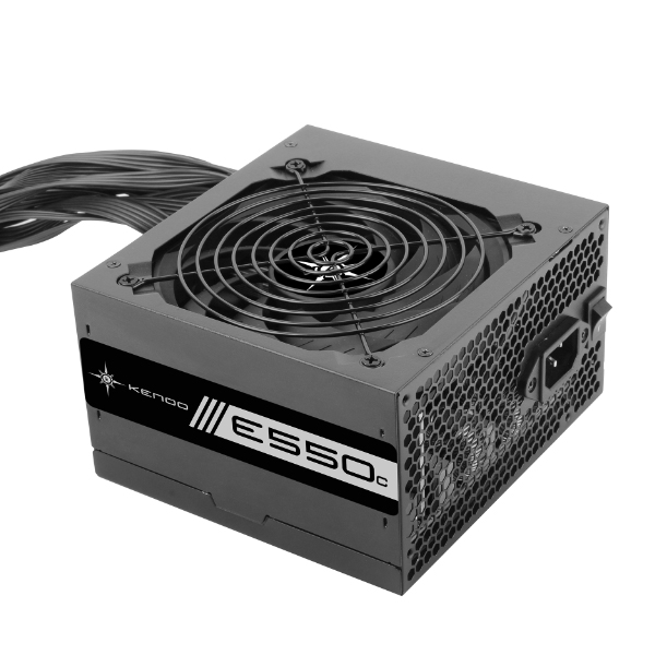Nguồn máy tính KENOO ESPORT E550C (Fan12) - Mầu Đen  - Cáp dẹt