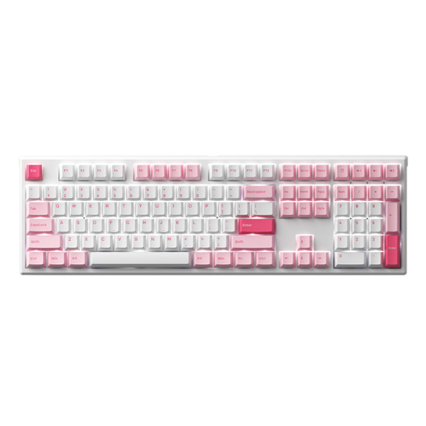 Bàn phím cơ AKKO MonsGeek MG108 Prunus Lannesiana (AKKO CS Switch - Wine White/ PBT Doubleshot/ LED Trắng)