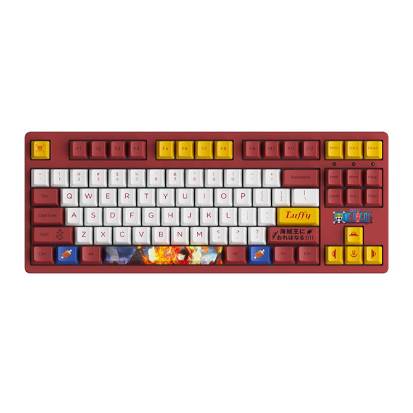 Bàn phím cơ không dây AKKO 3087 RF One Piece - Luffy Akko V3 Cream Yellow Switch