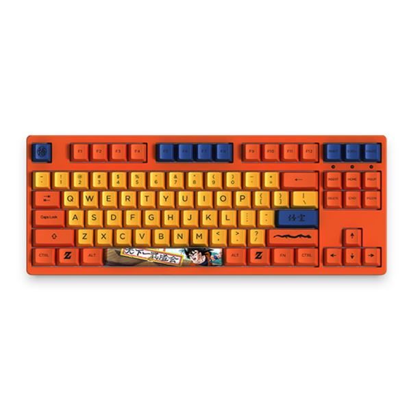 Bàn phím cơ không dây AKKO 3087 RF Dragon Ball Z - Goku Akko V3 Cream Yellow Switch
