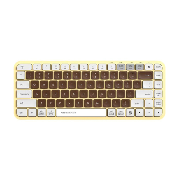 BÀN PHÍM KHÔNG DÂY DARKFLASH V200 Mocha (BLUETOOTH + WIRELESS 2.4G)