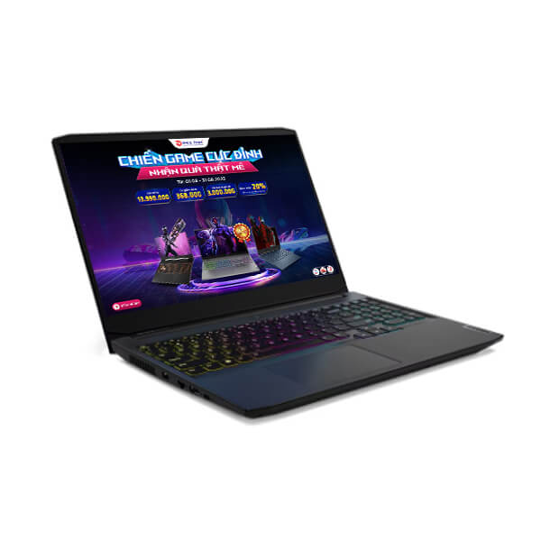 Laptop Lenovo IdeaPad Gaming 3 15IHU6 82K101HGVN (Core i5 11320H/ 8GB/ 512GB SSD/ Nvidia GeForce RTX 3050 4Gb GDDR6/ 15.6inch Full HD/ Windows 11 Home/ Black/ PC + ABS (Top), PC + ABS (Bottom)/ 2 Year)
