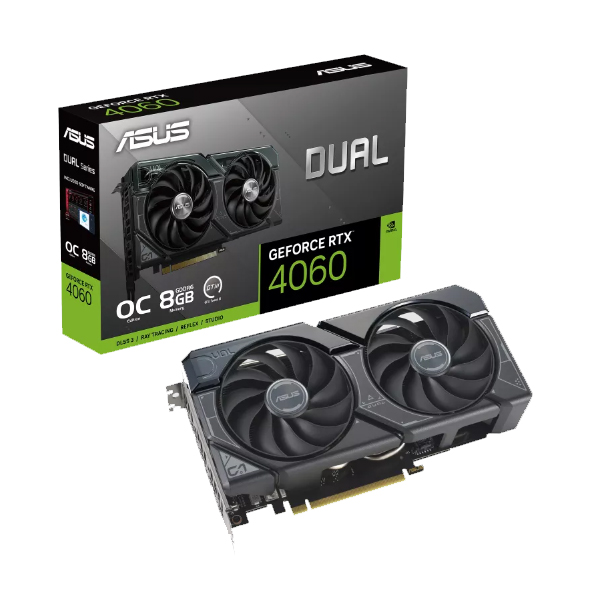 Cạc màn hình Asus Dual GeForce RTX 4060 OC Edition (8GB/ GDDR6/ 128 bit)