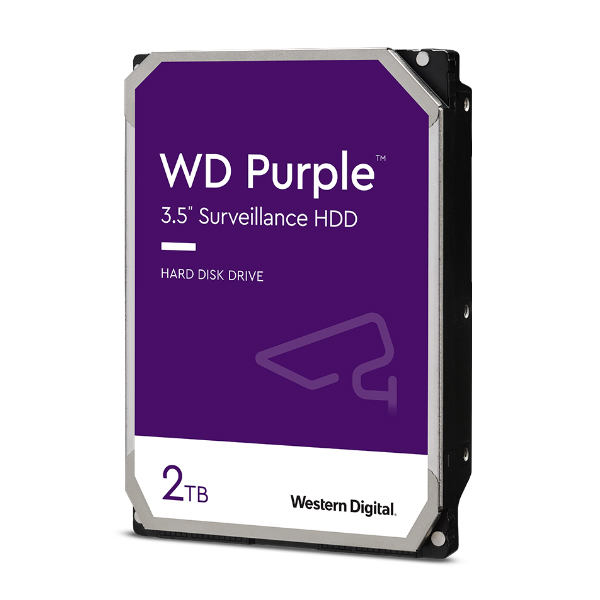 Ổ cứng camera Western Digital Purple 2TB WD23PURZ (3.5Inch/ 5400rpm/ 64MB/ SATA3)