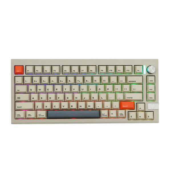Bàn phím cơ vỏ nhôm Cidoo V75 Pro Tri-Mode Wireless Cidoo Matt Grey switch