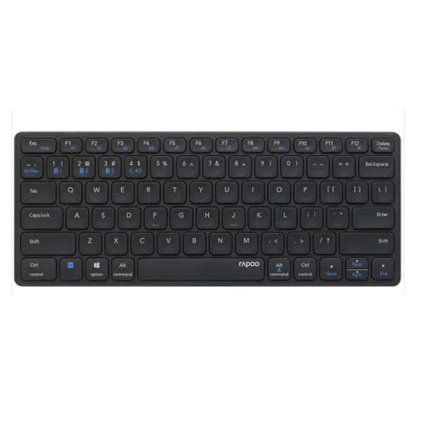 Bàn phím không dây Rapoo E9050G (Bluetooth/Wireless/ Pin sạc/ Đen)