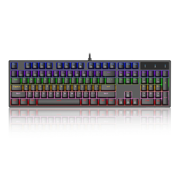 Bàn phím cơ KENOO ESPORT EK104 - Màu đen - Brown switch