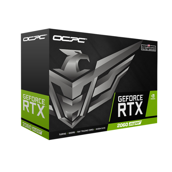 Cạc màn hình OCPC RTX 2060 SUPER 8GB (Geforce RTX 2060 Super/ 8GB/ GDDR6/ 256 bit)