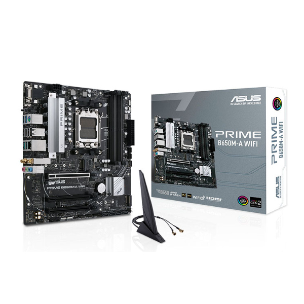 Mainboard Asus Prime B650M-A-CSM (AMD B650/ Socket AM5/ M-ATX/ 4 khe ram/ DDR5/ 2.5 Gigabit LAN)